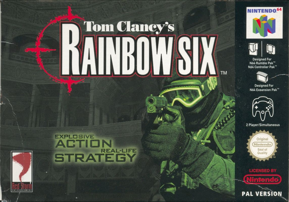 Rainbow Six box art for Nintendo 64